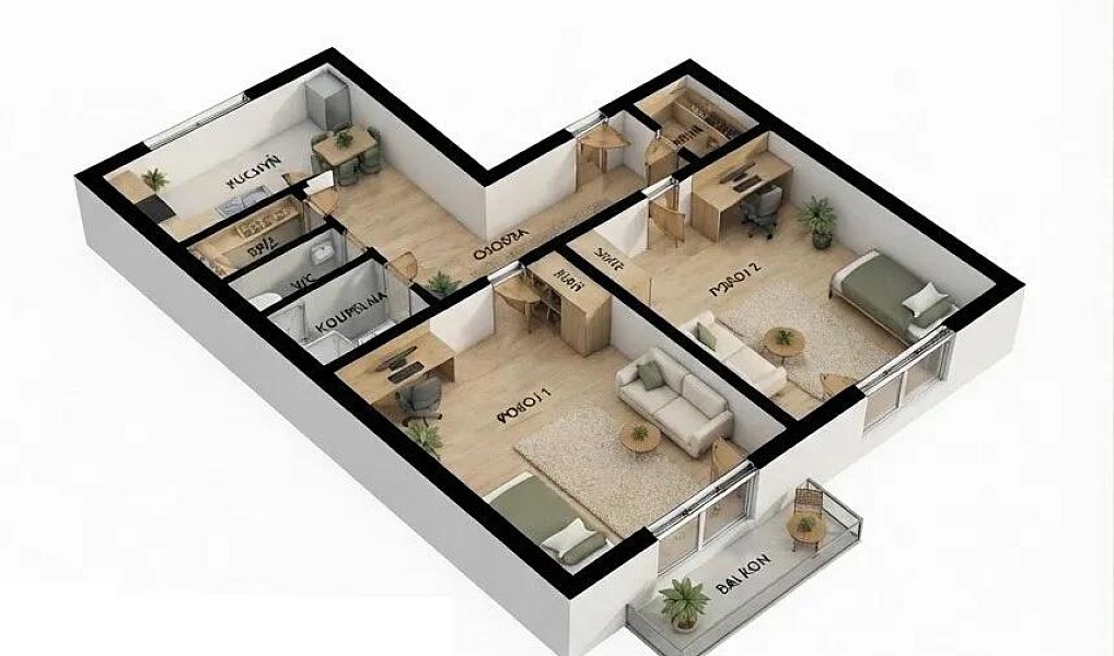 Prodej bytu 2+1 60 m², Plzeň – náhled fotky 13