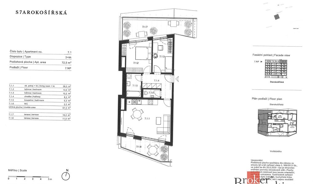 Pronájem bytu 3+kk 73 m², Praha – náhled fotky 19