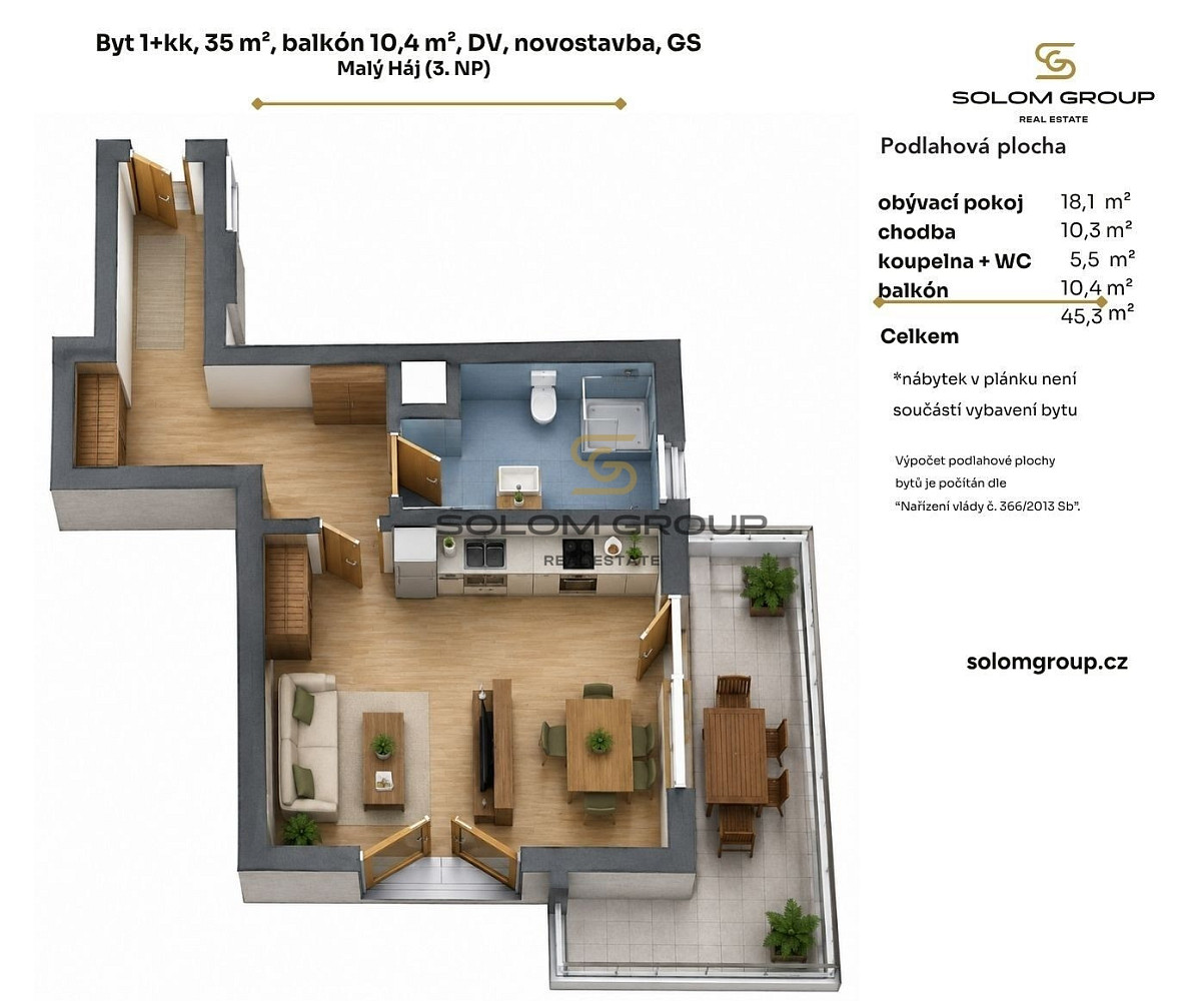 Prodej bytu 1+kk 35 m² – fotografie 5