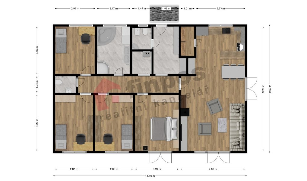 Prodej domu 125 m² s pozemkem 882 m², Moravany – náhled fotky 22