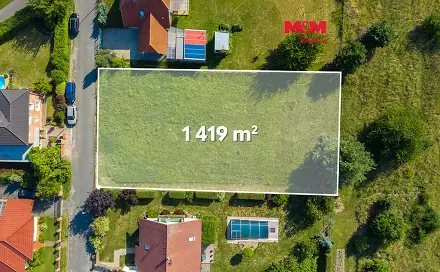 Prodej stavebního pozemku 1 419 m², Loučeň, okres Nymburk