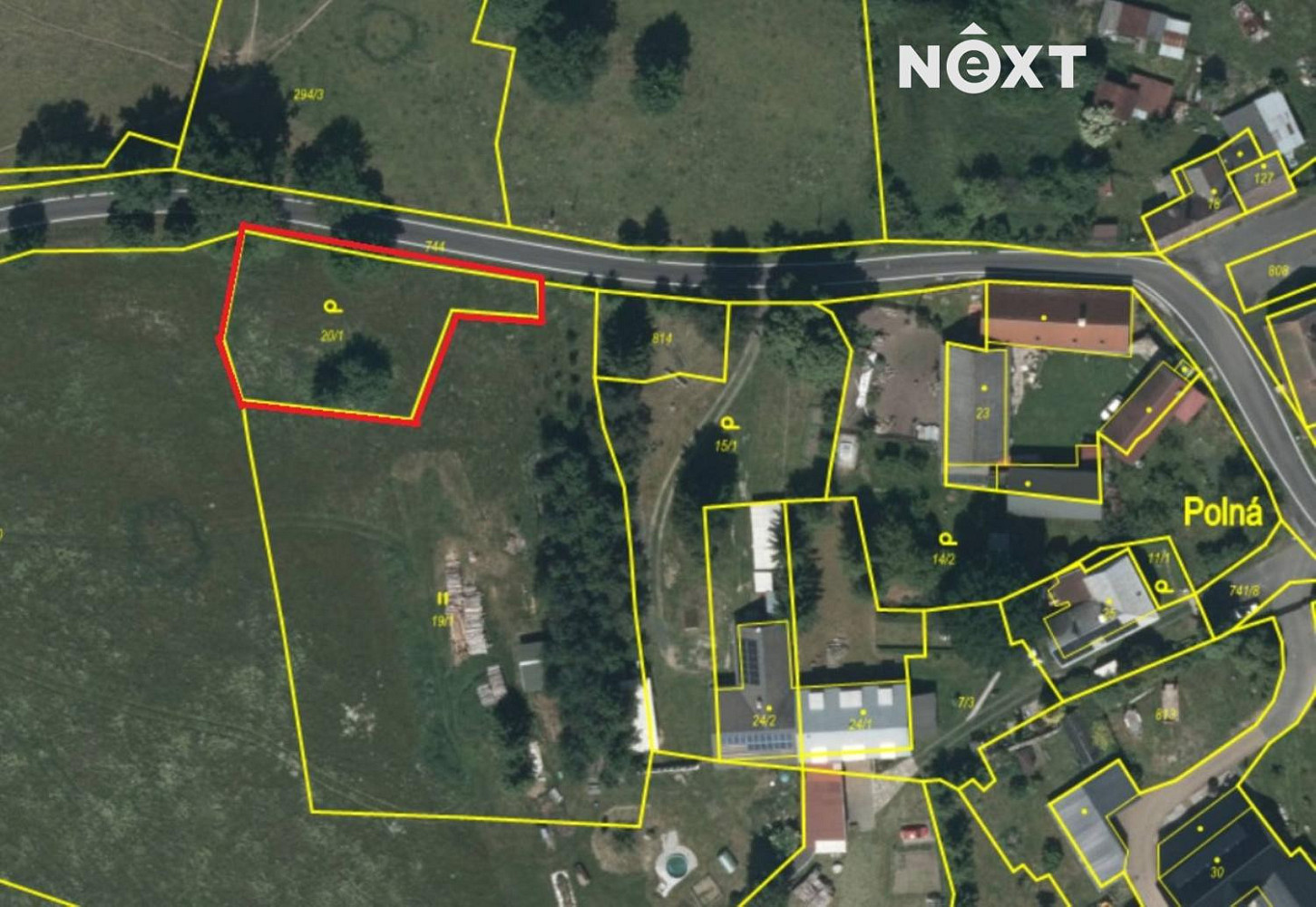 Prodej stavebního pozemku 842 m²