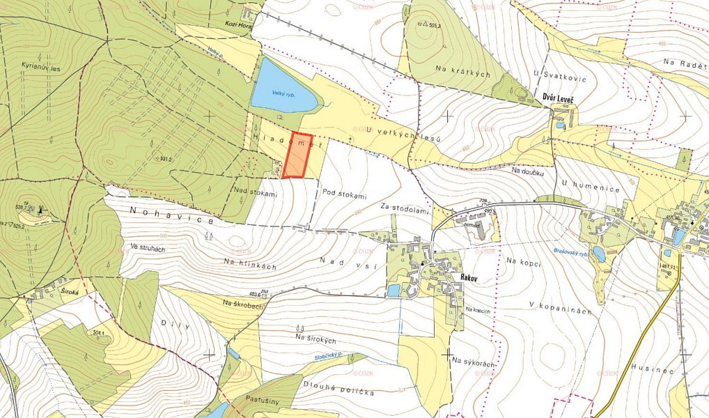 Prodej louky 15 444 m², Bernartice – náhled fotky 2