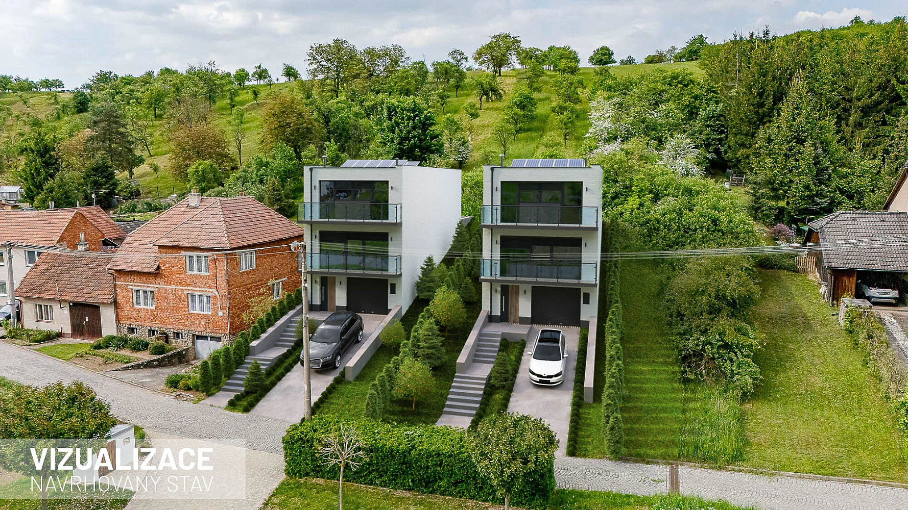 Prodej stavebního pozemku 1 384 m² – pohled 2