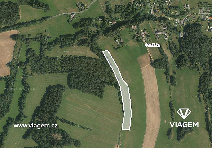 Prodej pole 16 844 m², Křižany