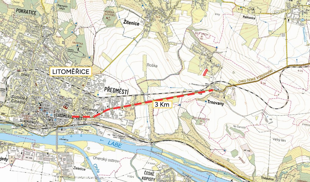 Prodej stavebního pozemku 2 733 m², Trnovany – náhled fotky 6