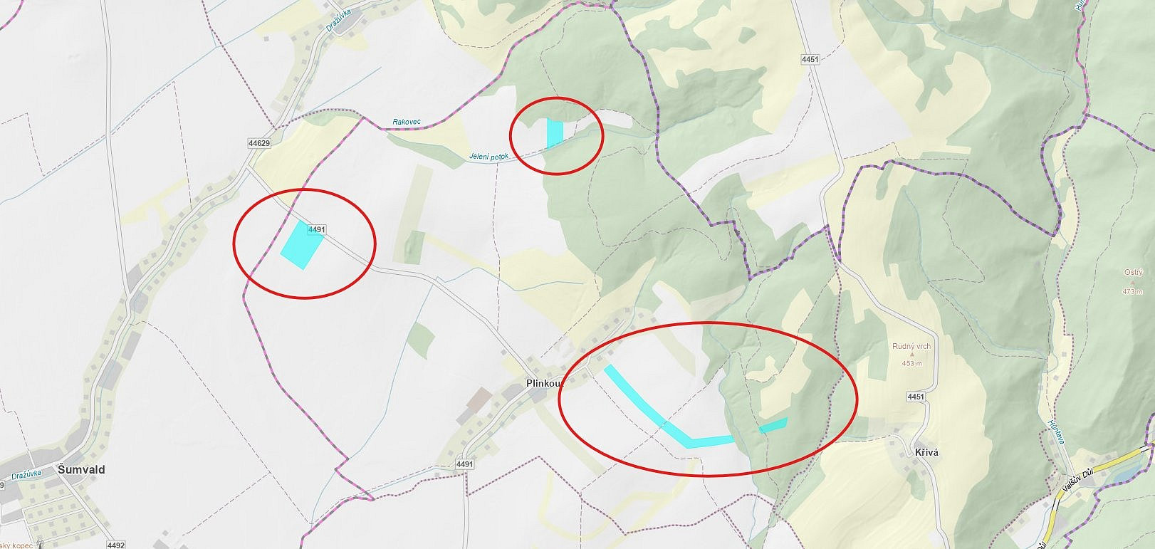 Prodej pole 97 508 m²
