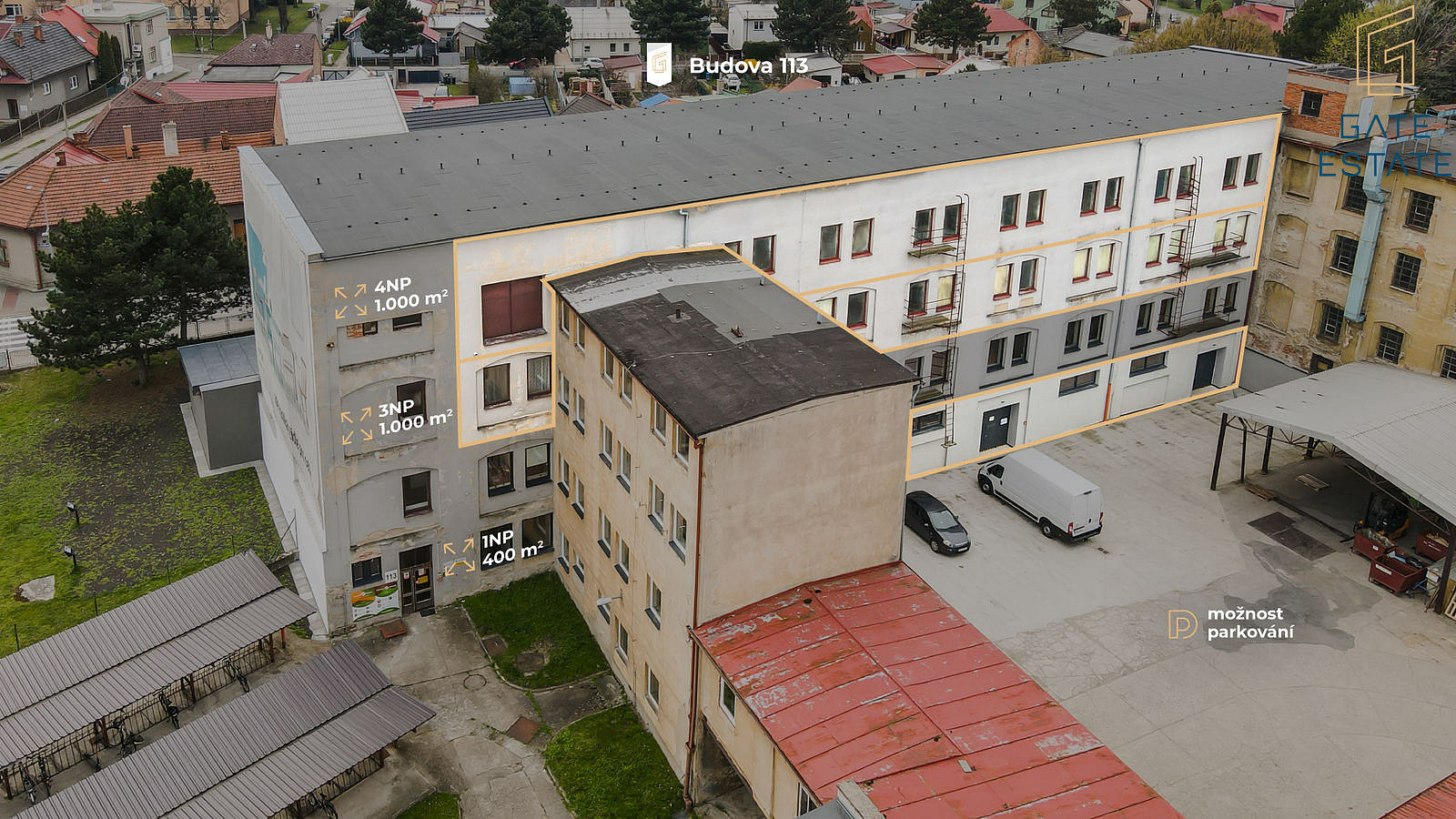 Pronájem skladovacích či výrobních ploch – pohled 3