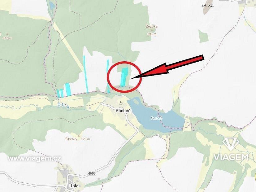 Pole 6 923 m², Podíl 67 % o výměře 4 615 m² – pohled 4