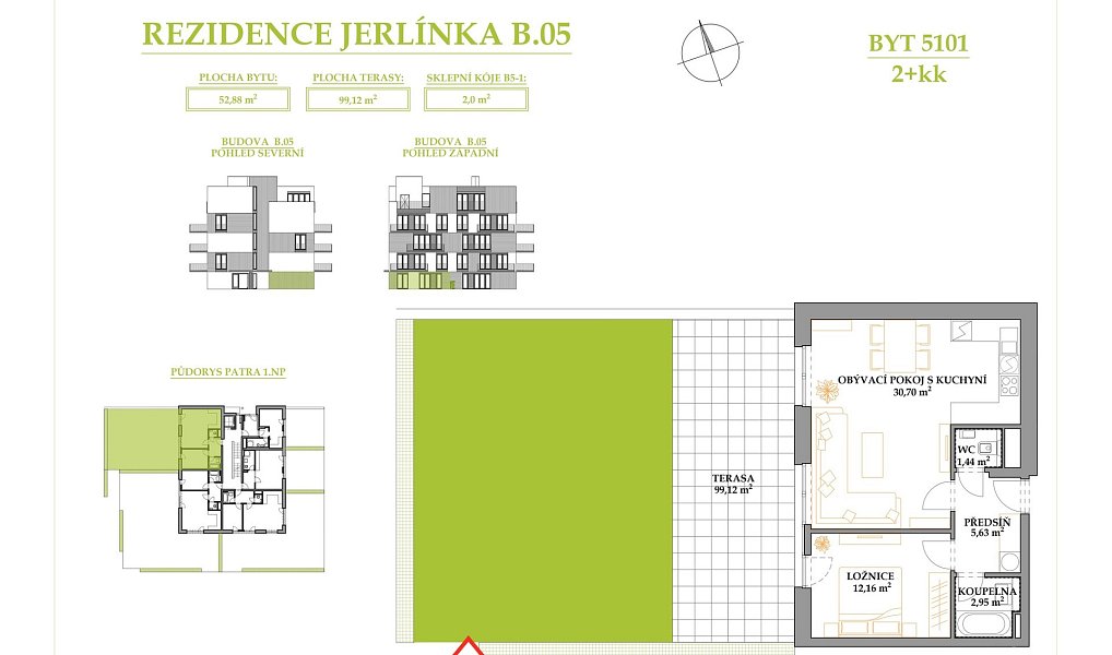 Prodej bytu 2+kk 152 m², Brno – náhled fotky 2