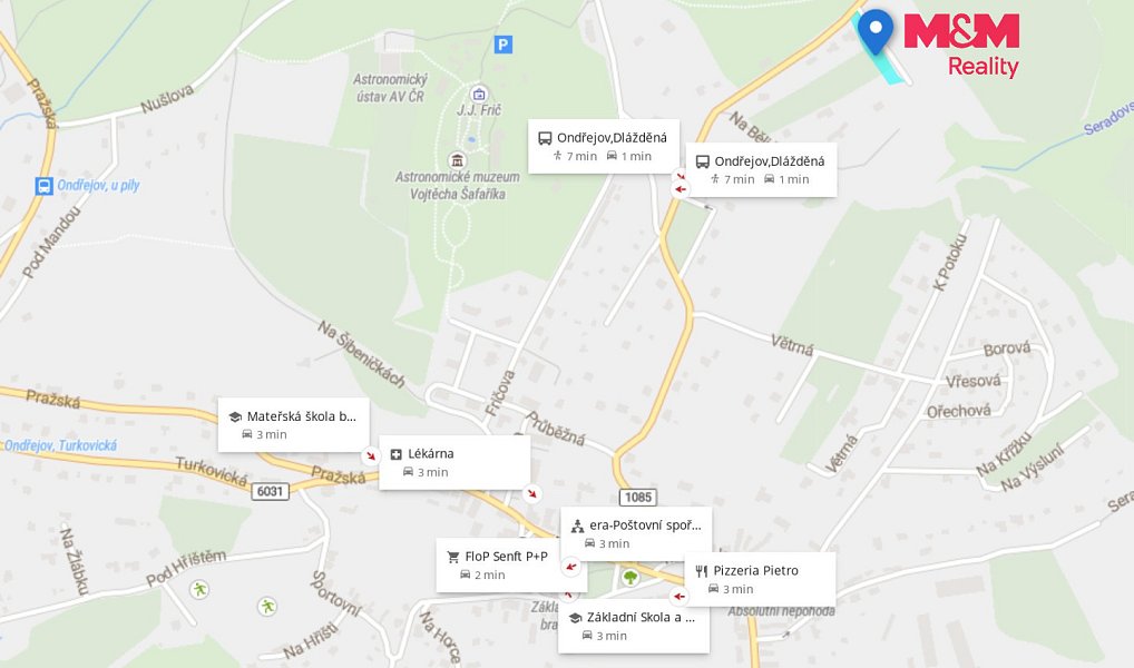 Prodej stavebního pozemku 1 820 m², Ondřejov – náhled fotky 8