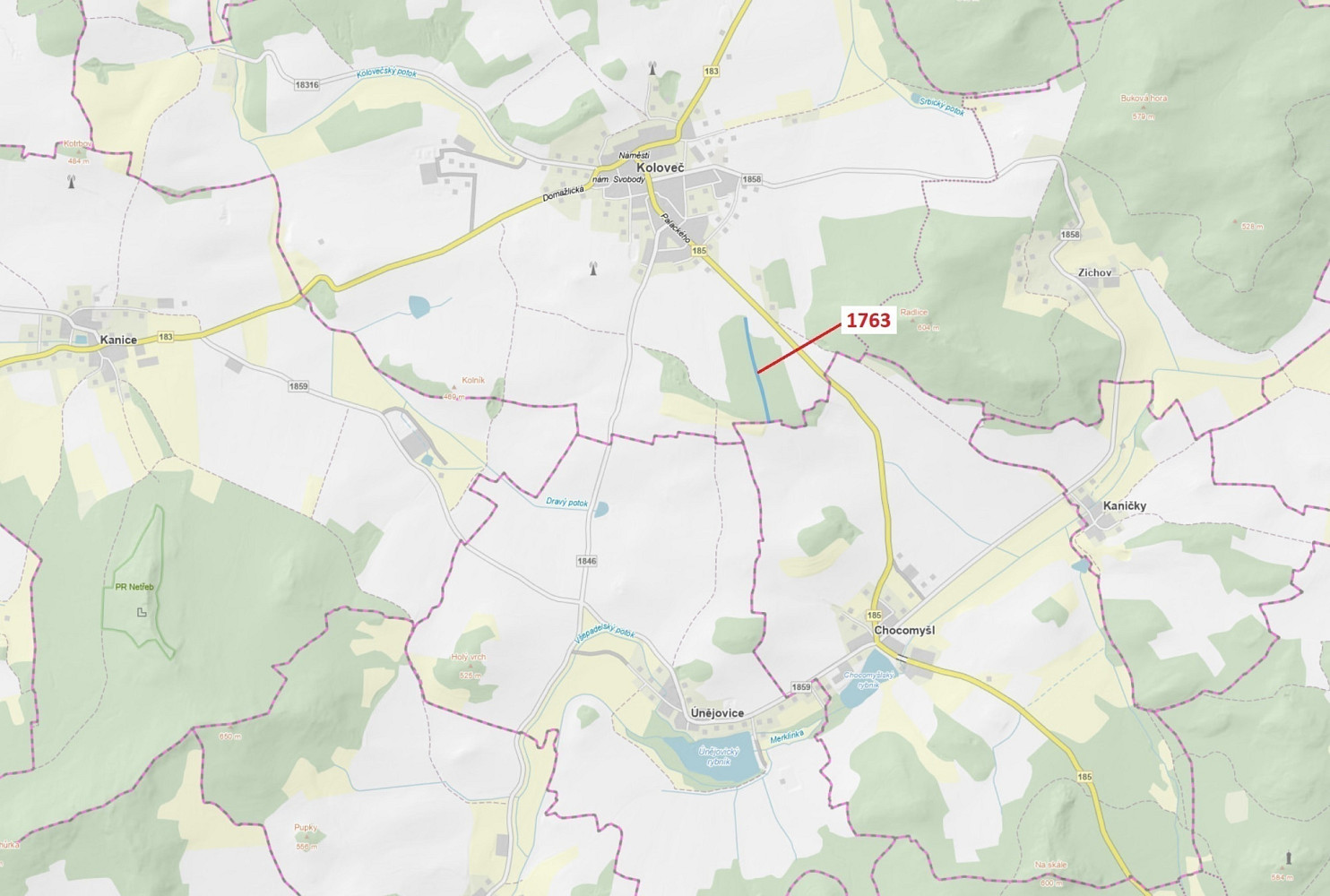 Dražba lesa 7 329 m²