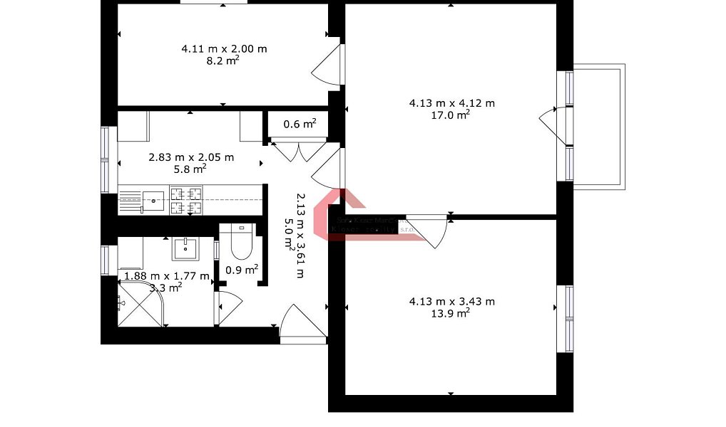 Prodej bytu 3+1 64 m², Hodonín – náhled fotky 12