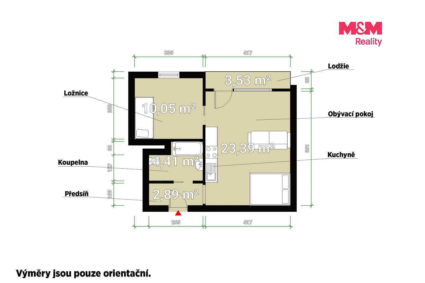 Prodej bytu 2+kk 43 m² — photo 5