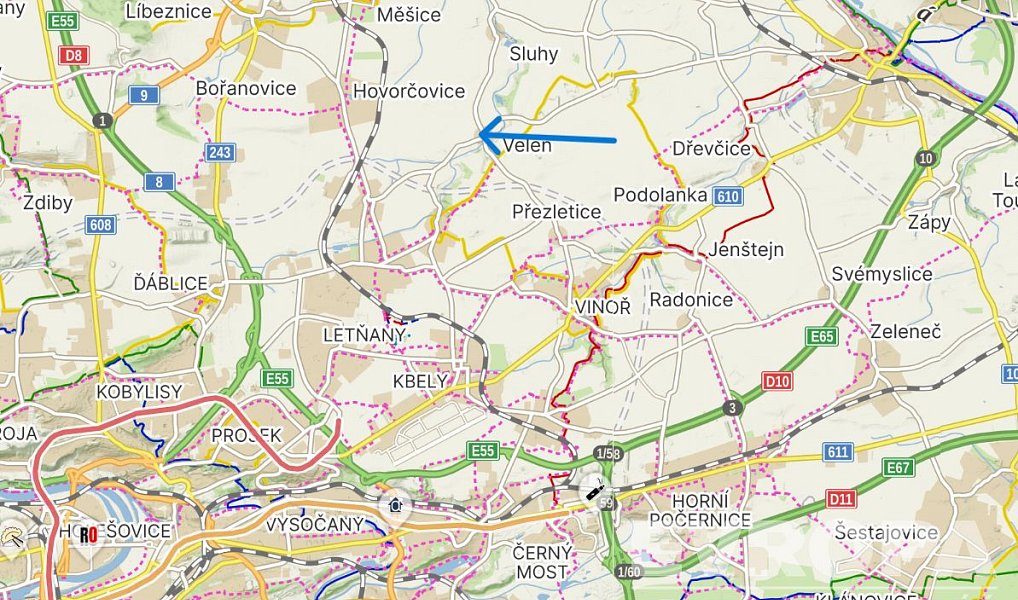 Prodej stavebního pozemku 791 m², Veleň – náhled fotky 6