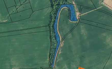 Prodej lesa 4 256 m², Kryry, okres Louny