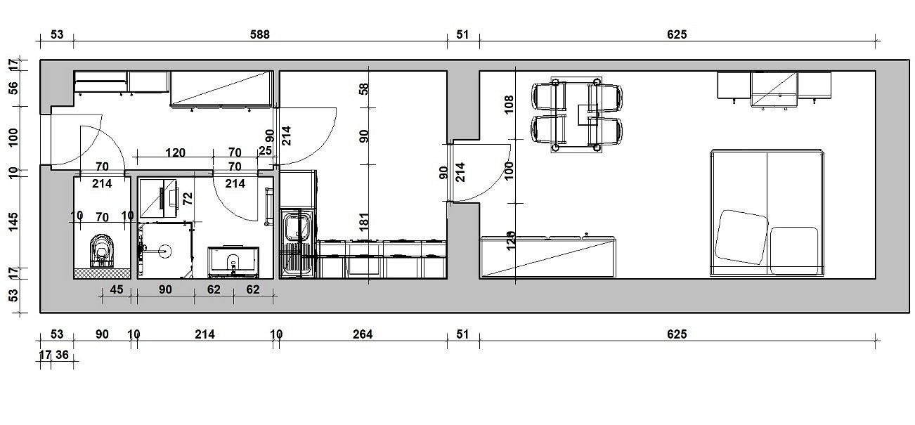 Byt 1+1 – Praha, obvod Praha 2 – pohled 4