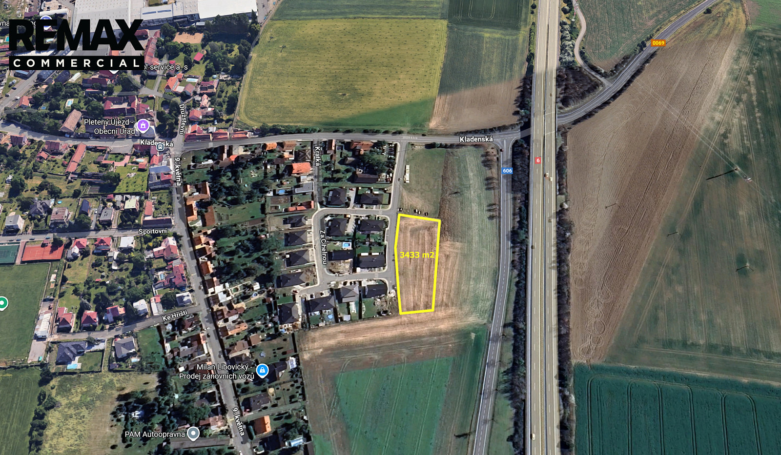 Prodej komerčního pozemku 3 433 m² – fotografie 4