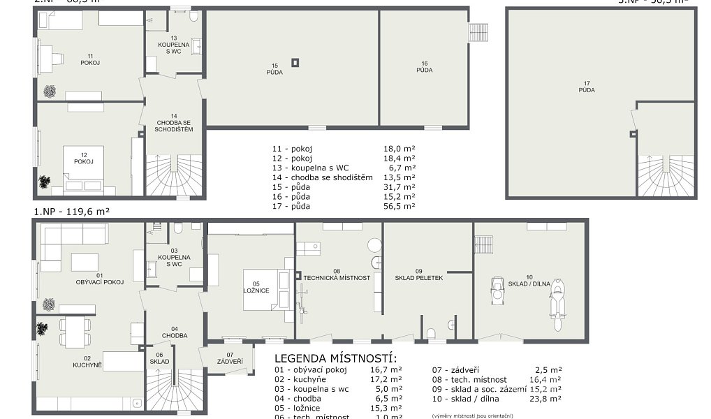 Prodej domu 265 m² s pozemkem 764 m², Sudovo Hlavno – náhled fotky 24