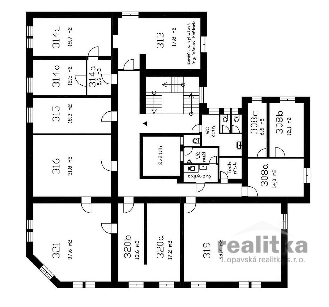 Pronájem kanceláře 220 m² – fotografie 3