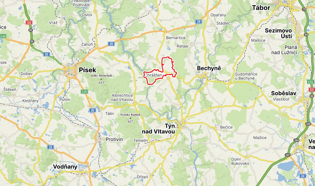 Prodej lesa 2 085 m², Dražíč – náhled fotky 3
