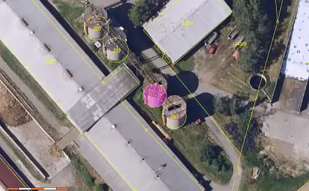 Zemědělská stavba bez čp/če – silo na parc. č. St.