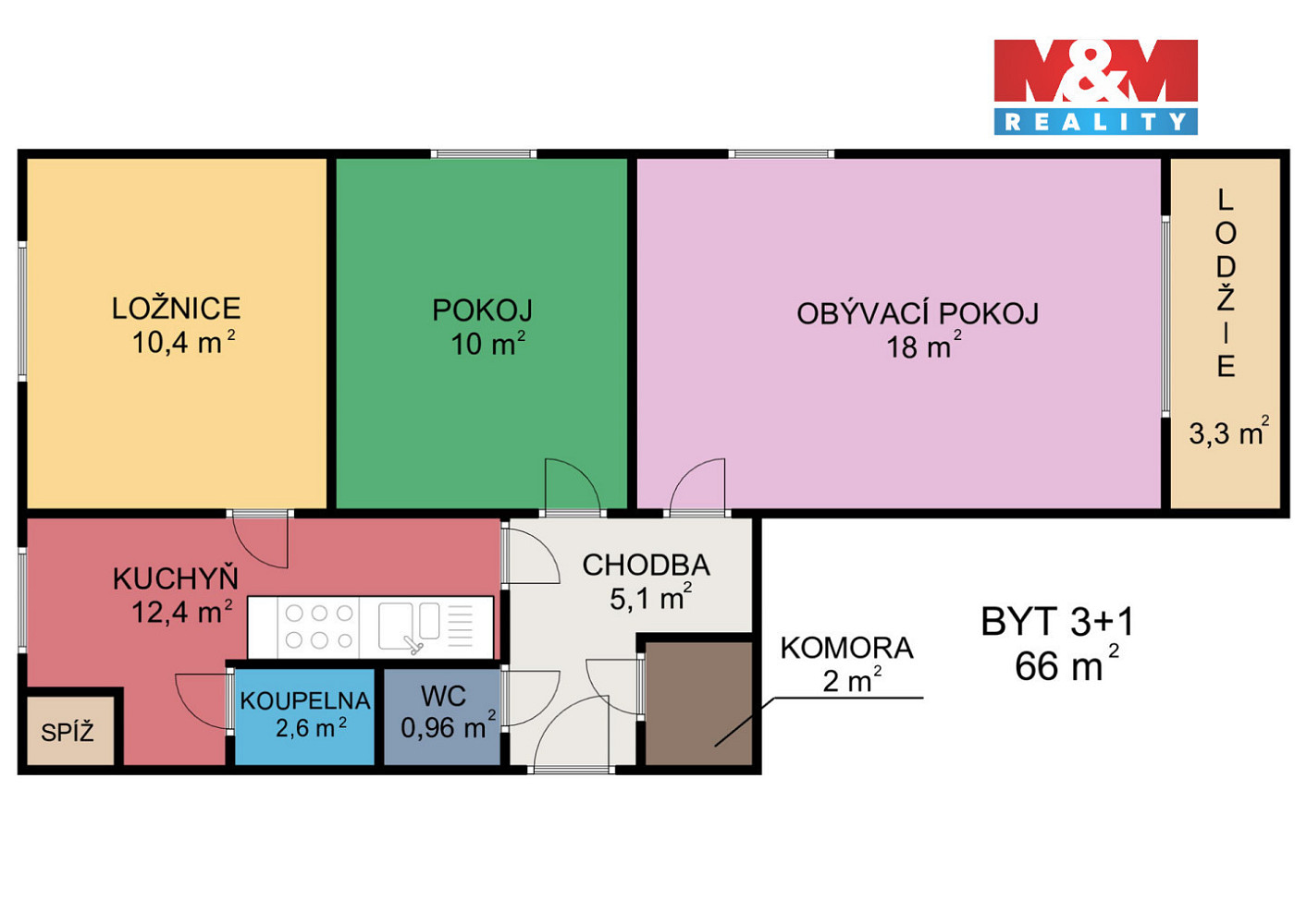 Prodej bytu 3+1 66 m² — photo 4
