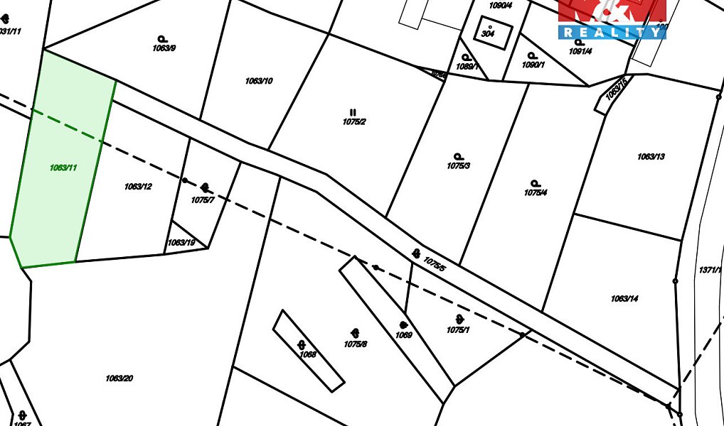 Prodej stavebního pozemku 1 318 m², Milešov – náhled fotky 3