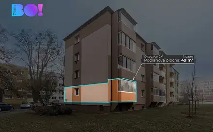 Prodej bytu 2+1 49 m²