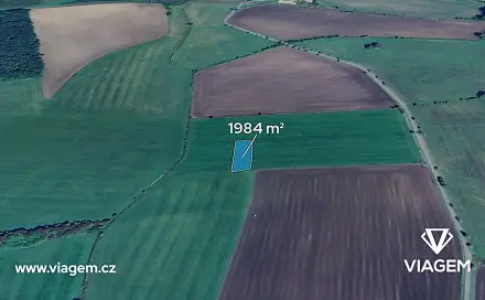 Prodej pole 992 m², Kovač, okres Jičín
