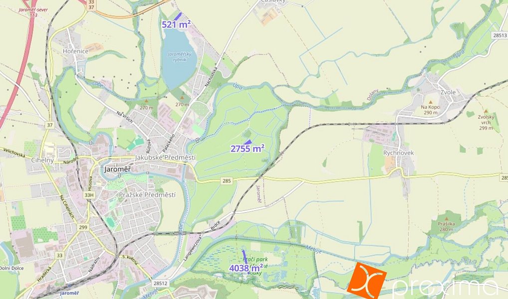 Prodej louky 692 m², Jaroměř – náhled fotky 2