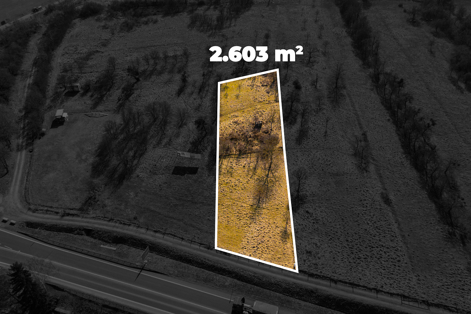 Prodej stavebního pozemku 2 603 m² – fotografie 3
