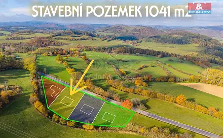 Prodej stavebního pozemku 1 041 m², Milešov, okres Příbram