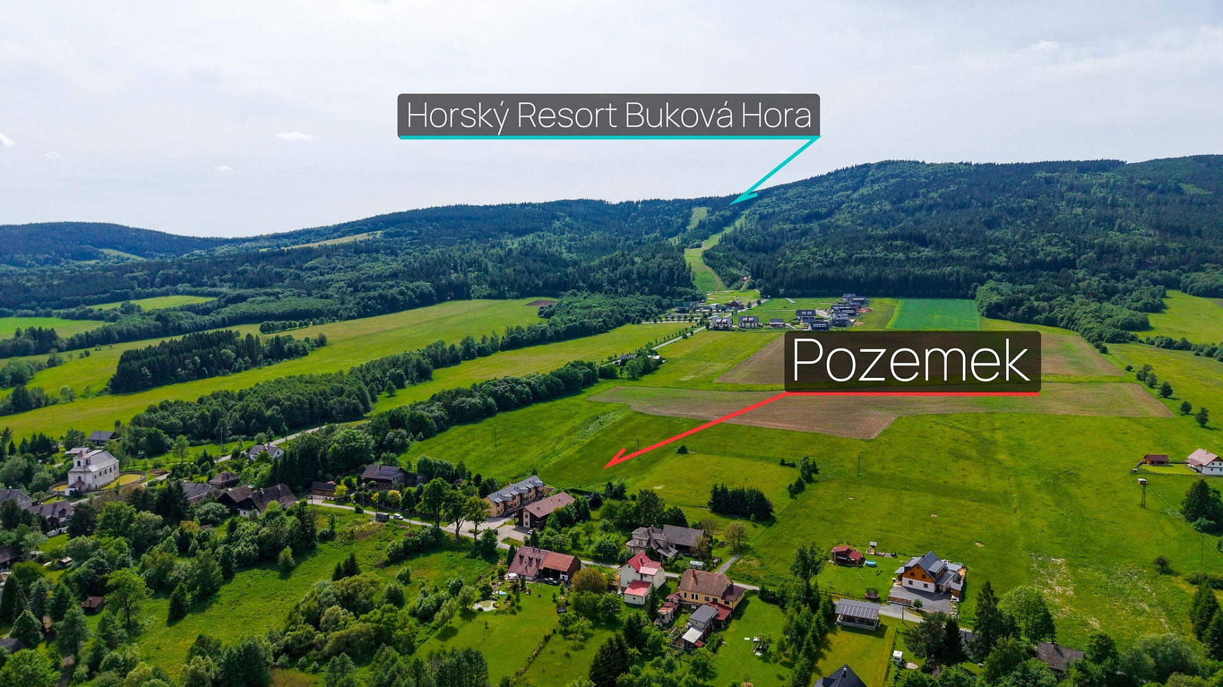 Prodej stavebního pozemku 3 948 m² – fotografie 2