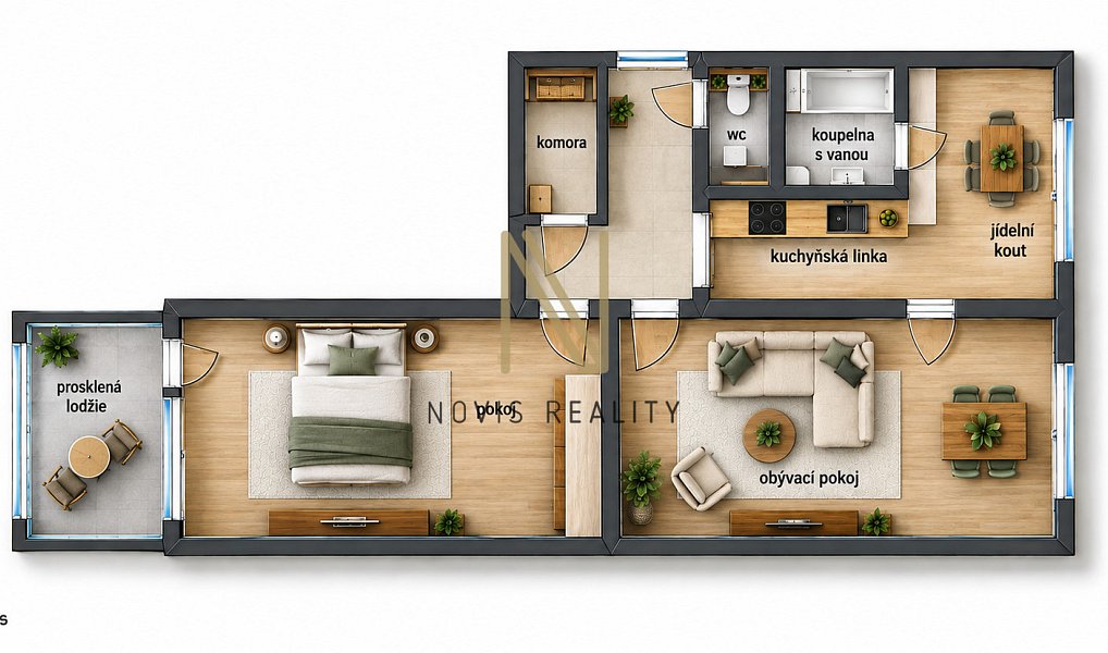 Prodej bytu 2+1 65 m², Nýřany – náhled fotky 4