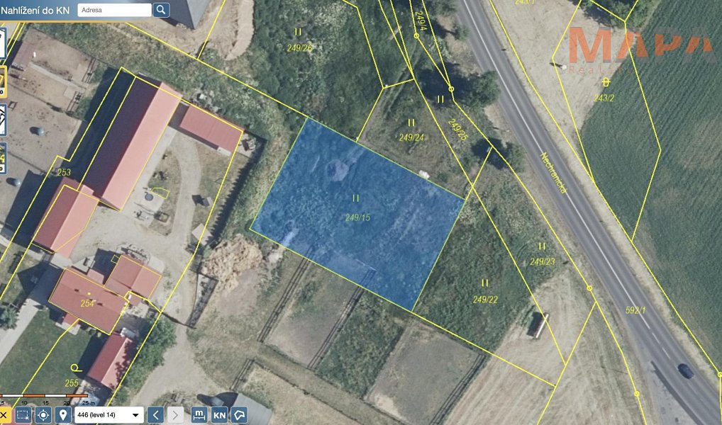 Prodej stavebního pozemku 1 244 m², Březno – náhled fotky 2