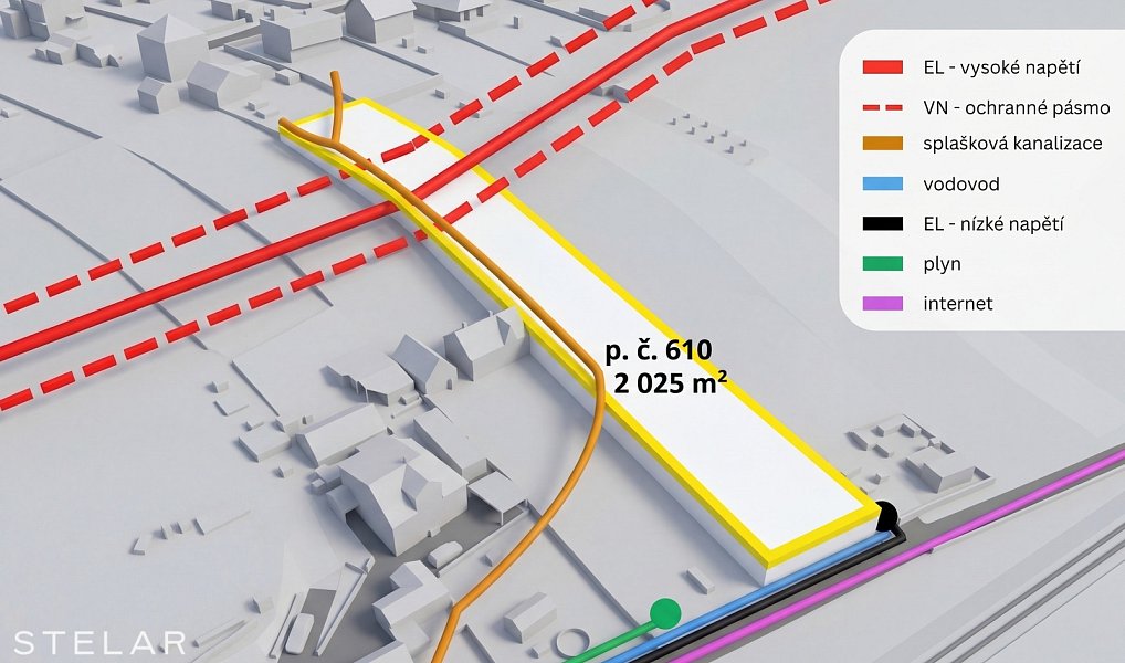 Prodej stavebního pozemku 2 025 m², Police – náhled fotky 3