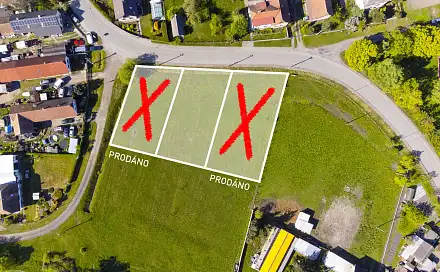 Prodej stavebního pozemku 966 m², Přepychy, okres Pardubice