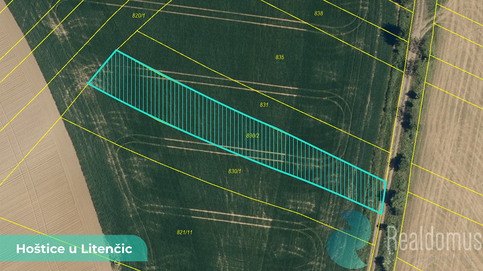 Prodej pole 729 m²
