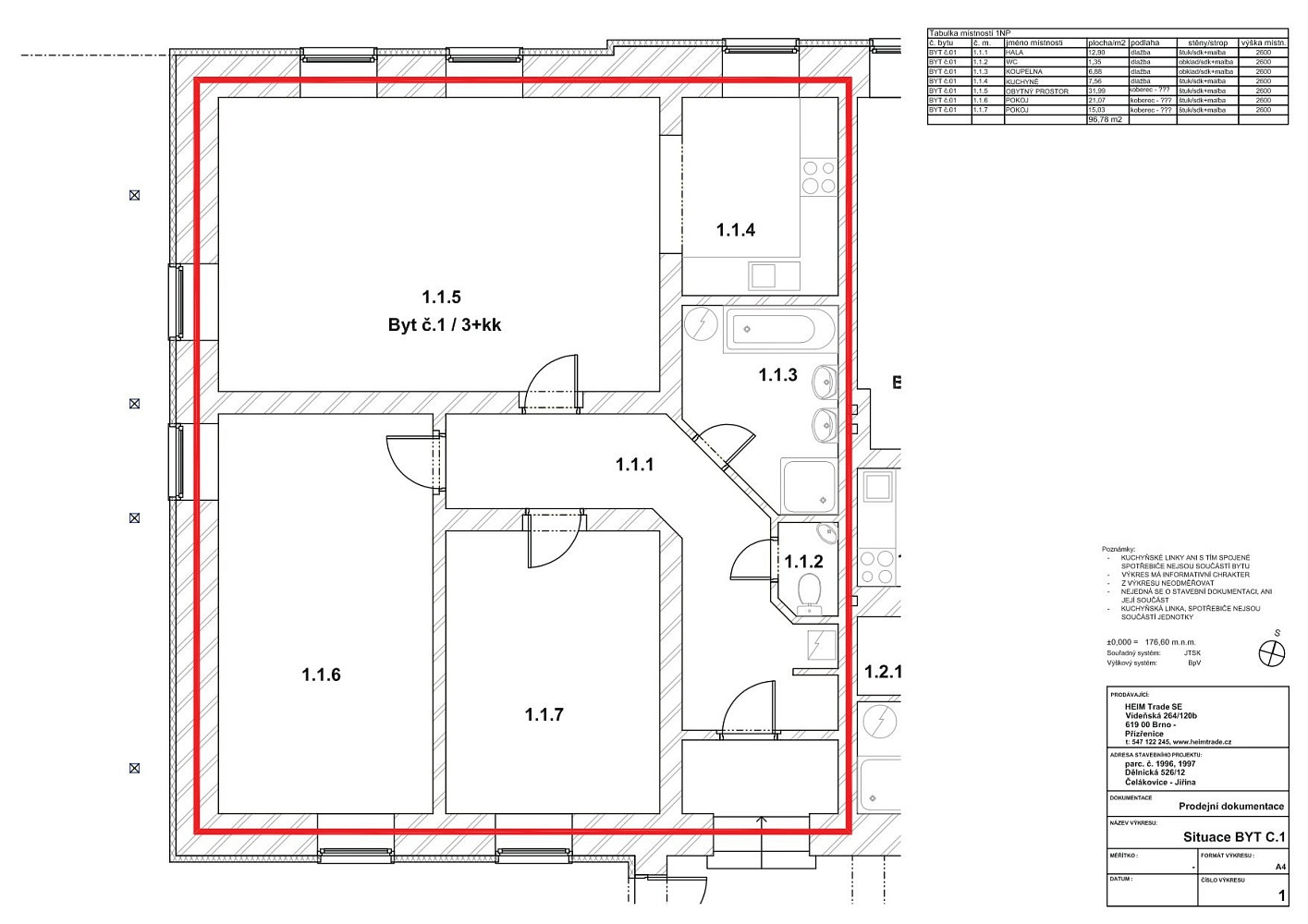 Prodej bytu 3+kk 105 m² – fotografie 2