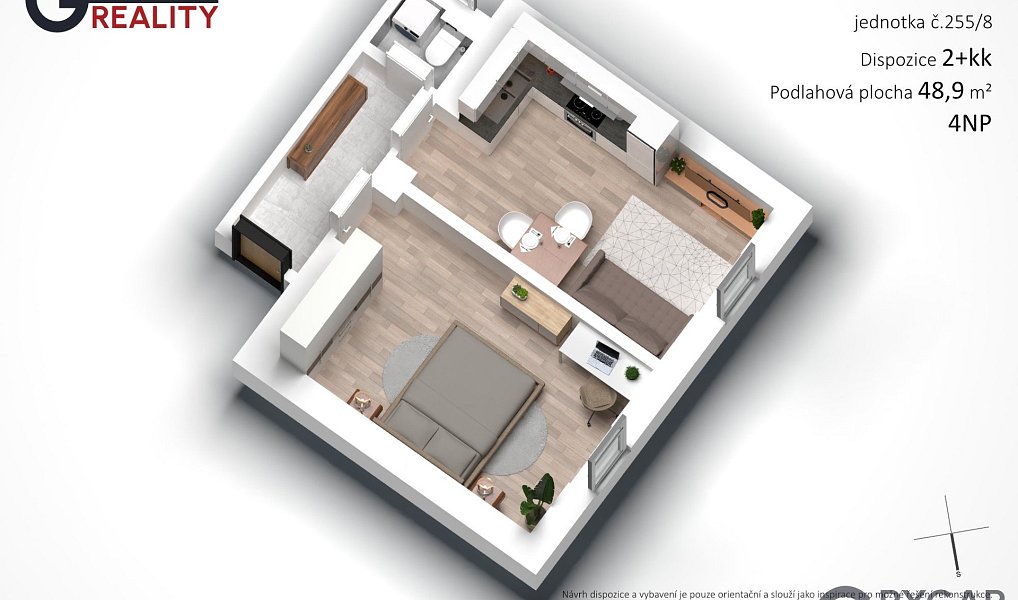 Prodej bytu 2+kk 49 m², Praha – náhled fotky 15
