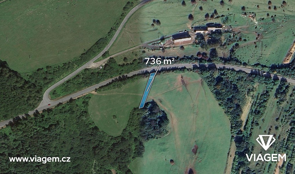 Prodej pole 736 m², Strání – náhled fotky 2