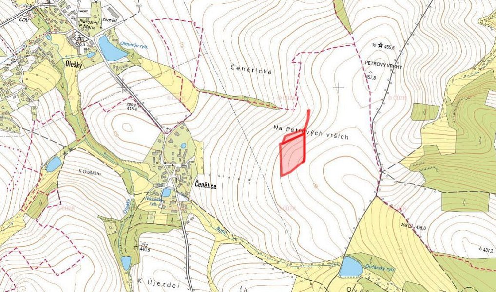 Prodej pole 18 292 m², Křížkový Újezdec – náhled fotky 2