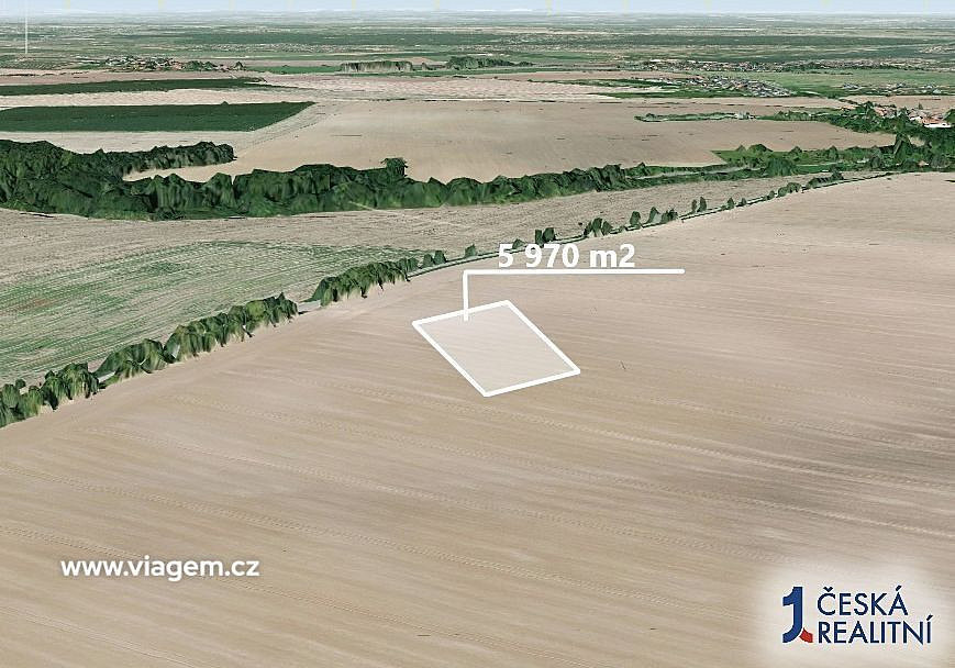Prodej pole 1 990 m² – pohled 2