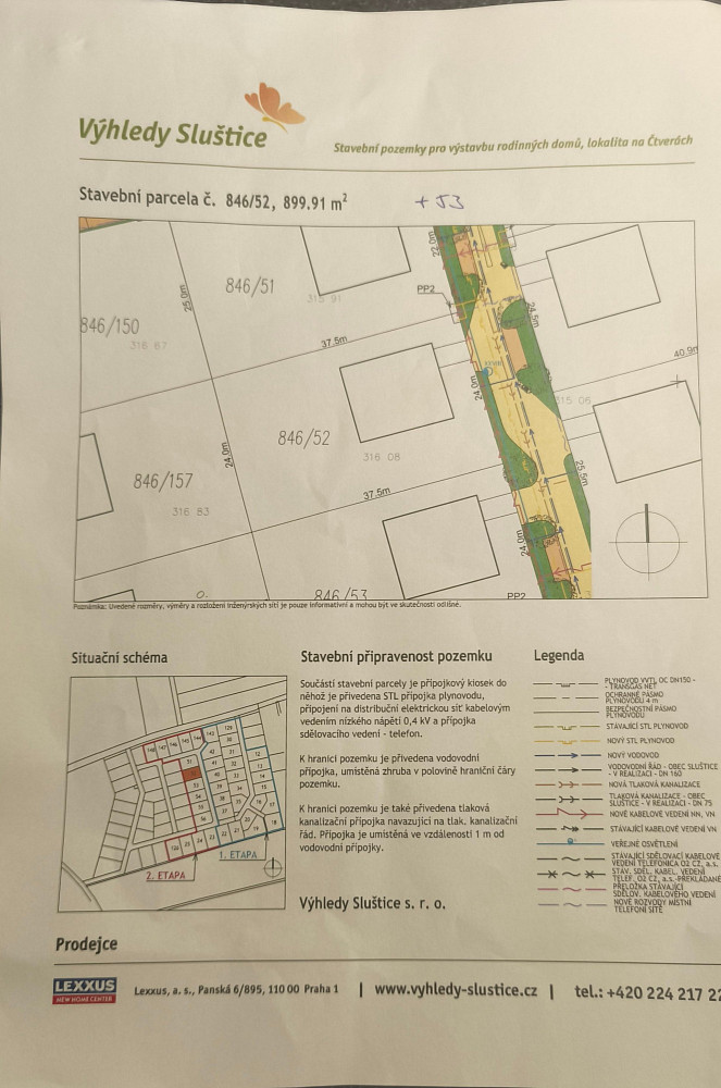 Prodej stavebního pozemku 900 m² – fotografie 4