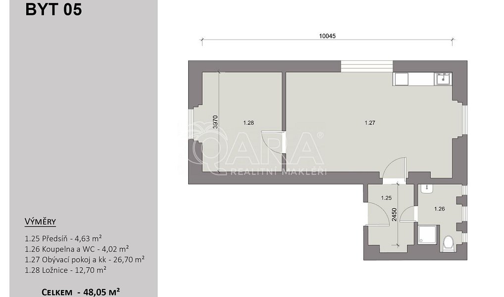 Prodej bytu 2+kk 48 m², Velvary – náhled fotky 11