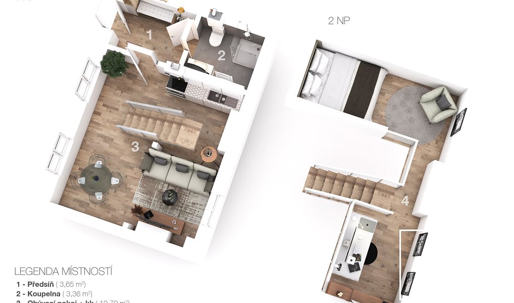 Prodej bytu 1+kk 41 m², Praha – náhled fotky 3