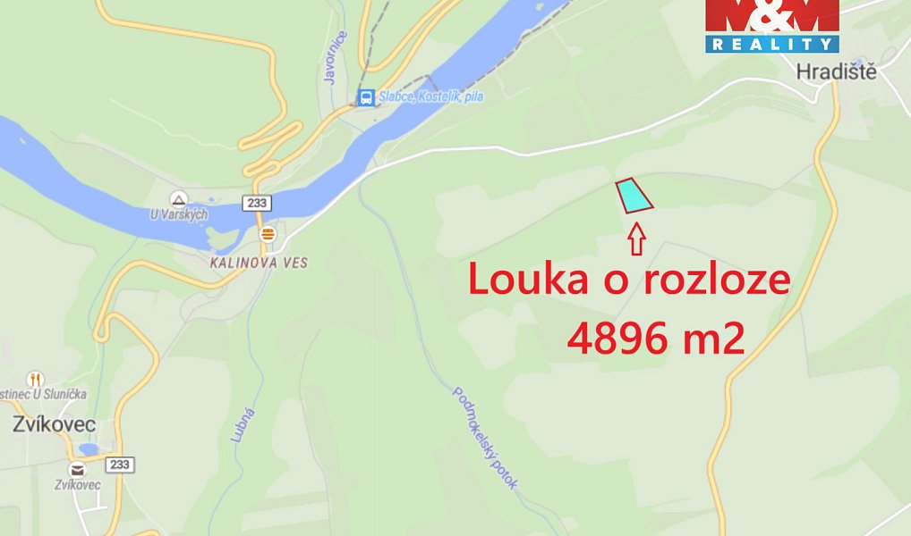 Prodej louky 4 896 m², Hradiště – náhled fotky 2