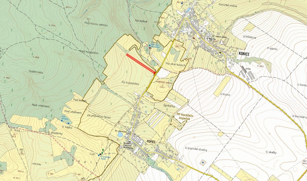 Prodej pole 1 139 m², Znojmo – náhled fotky 2