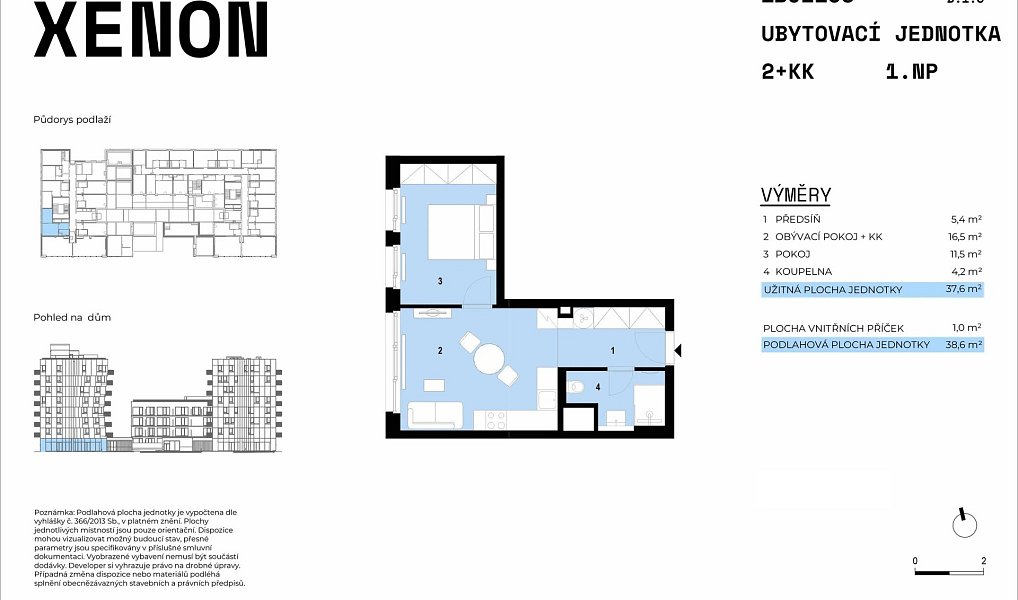 Prodej bytu 2+kk 38 m², Brno – náhled fotky 2